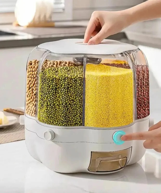 جاحبوباتی گرد چرخشی 6 خانه وارداتی جنس اکرولیک نشکن